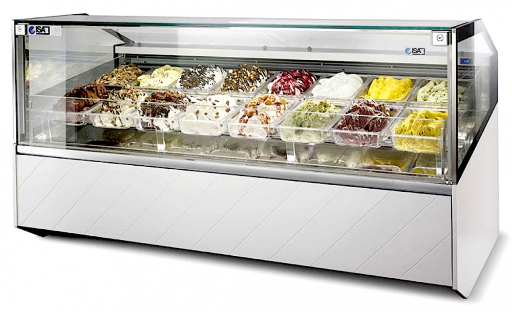 Витрина для мороженого ISA Gelato Supershow 190 RV H135 купить по ...