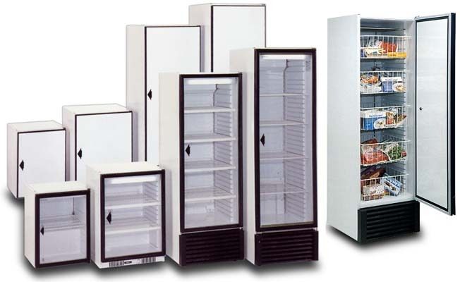 Холодильные и морозильные витрины фото