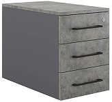 Тумба приставная КОБОР TS3-40/50 graphite/chicago