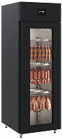 Шкаф холодильный POLAIR CS107 Salami black, стеклянная дверь