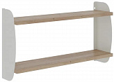 Полка КОБОР S2-80/20 white/natural