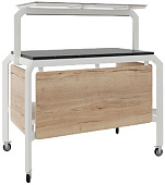 Стол нейтральный Кобор AN85 white/natural/black