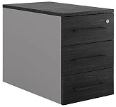 Тумба приставная КОБОР TS3-40/50 aluminum/wood